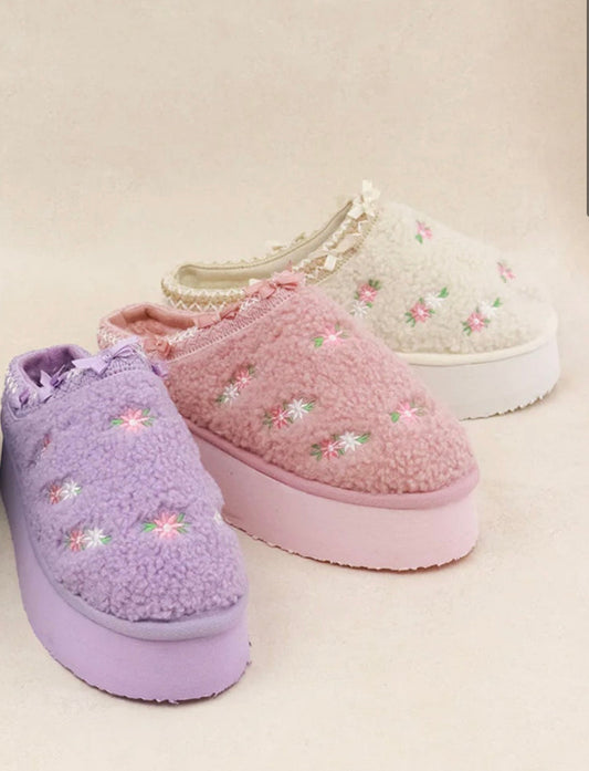 Sydney Floral Sherpa Slip-On Shoe