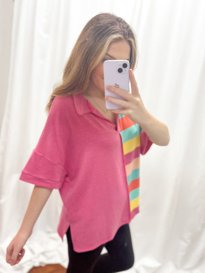 Color Surge Colorblock Top