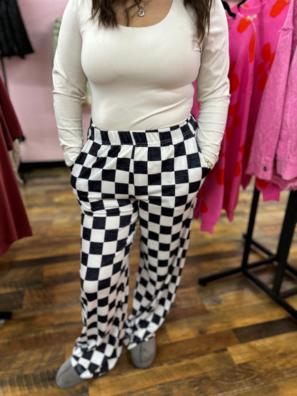 Check yourself High-Rise Pants/ black