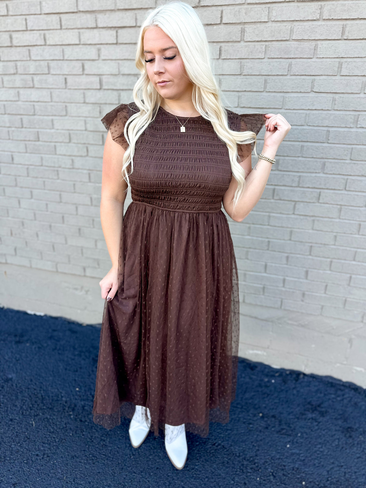 Autumn Leaves Tulle Maxi