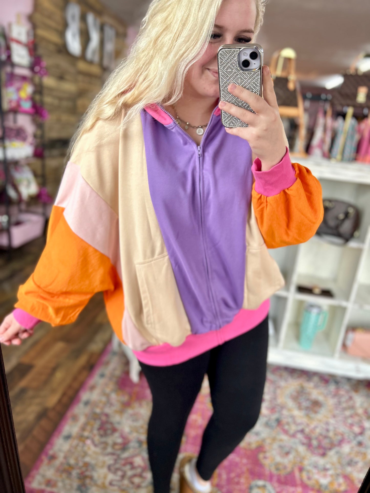 90’s Baby Oversized Colorblock Jacket