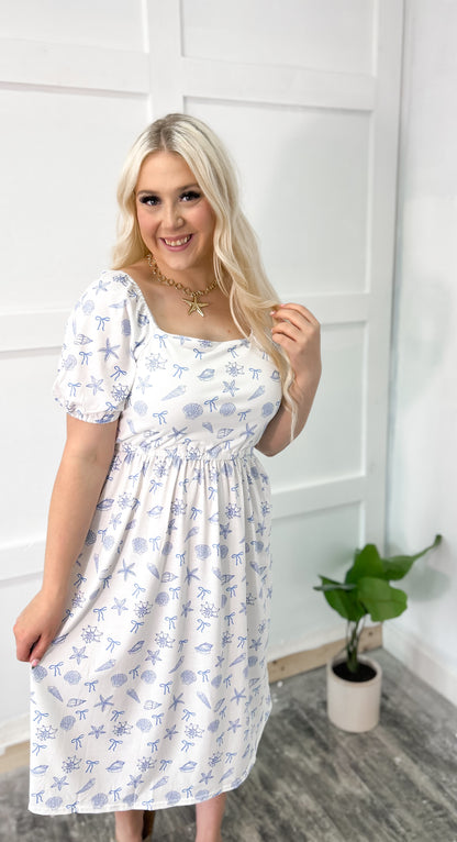 Coastal Cutie Coquette Midi