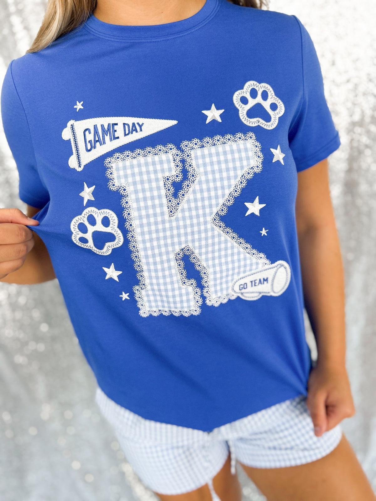 KY Embroidered Collage Tee