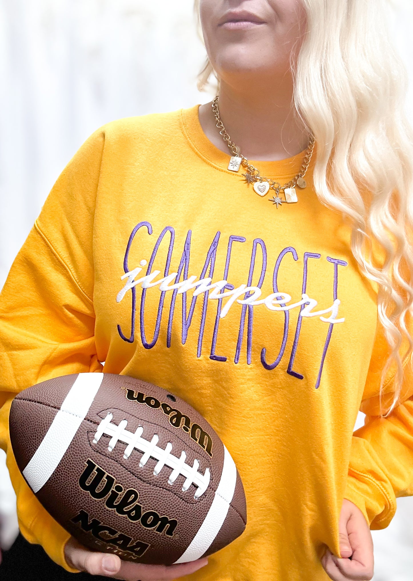 SOMERSET jumpers Tall Block Embroidered Crewneck