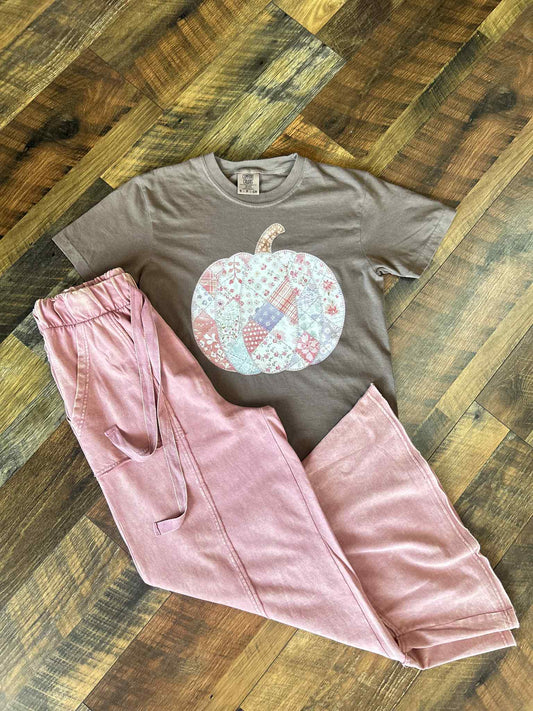 Quilted Pumpkin Tee