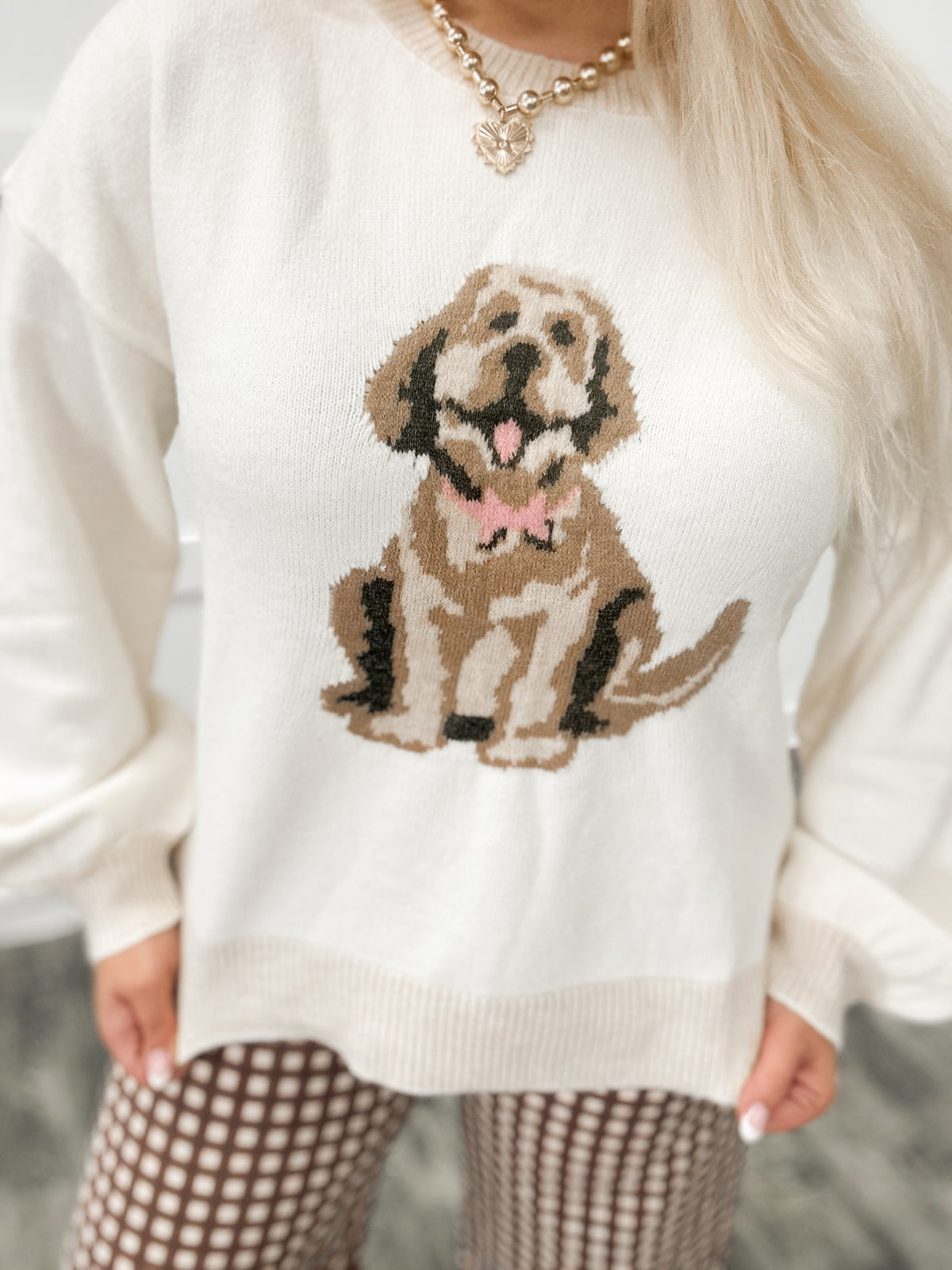 Golden Doodle Coquette Sweater