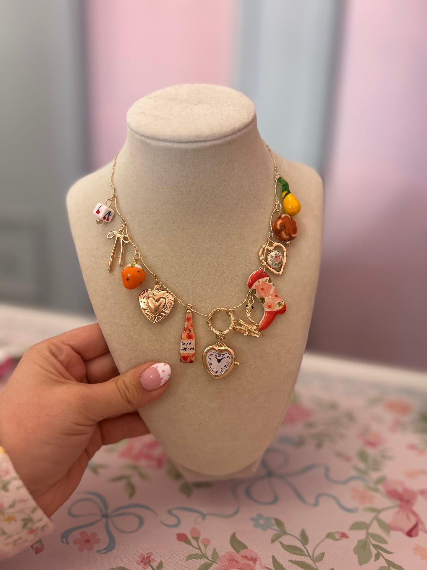 Summer Multi Charm Necklace