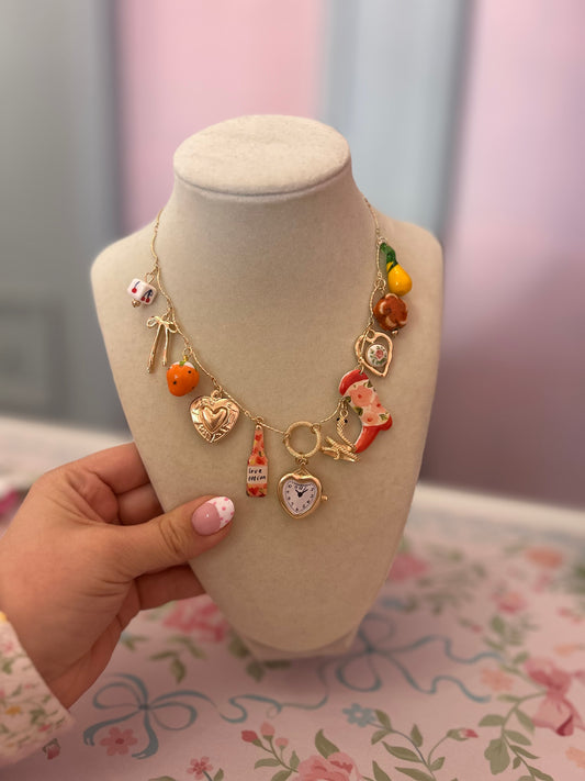 Summer Multi Charm Necklace
