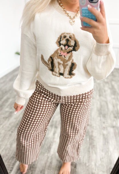 Golden Doodle Coquette Sweater