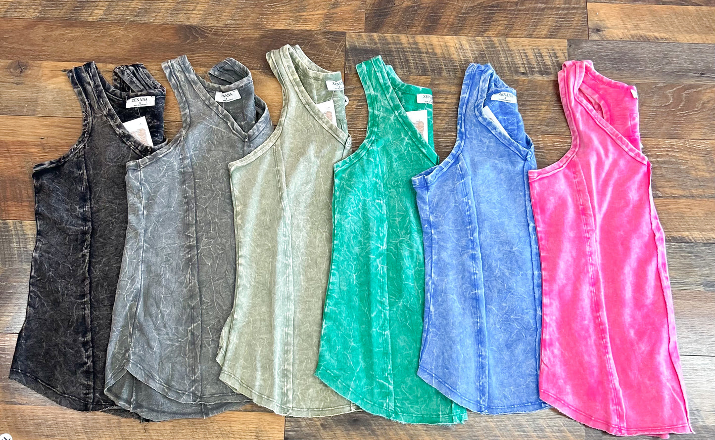 Acid Wash Tank Tops