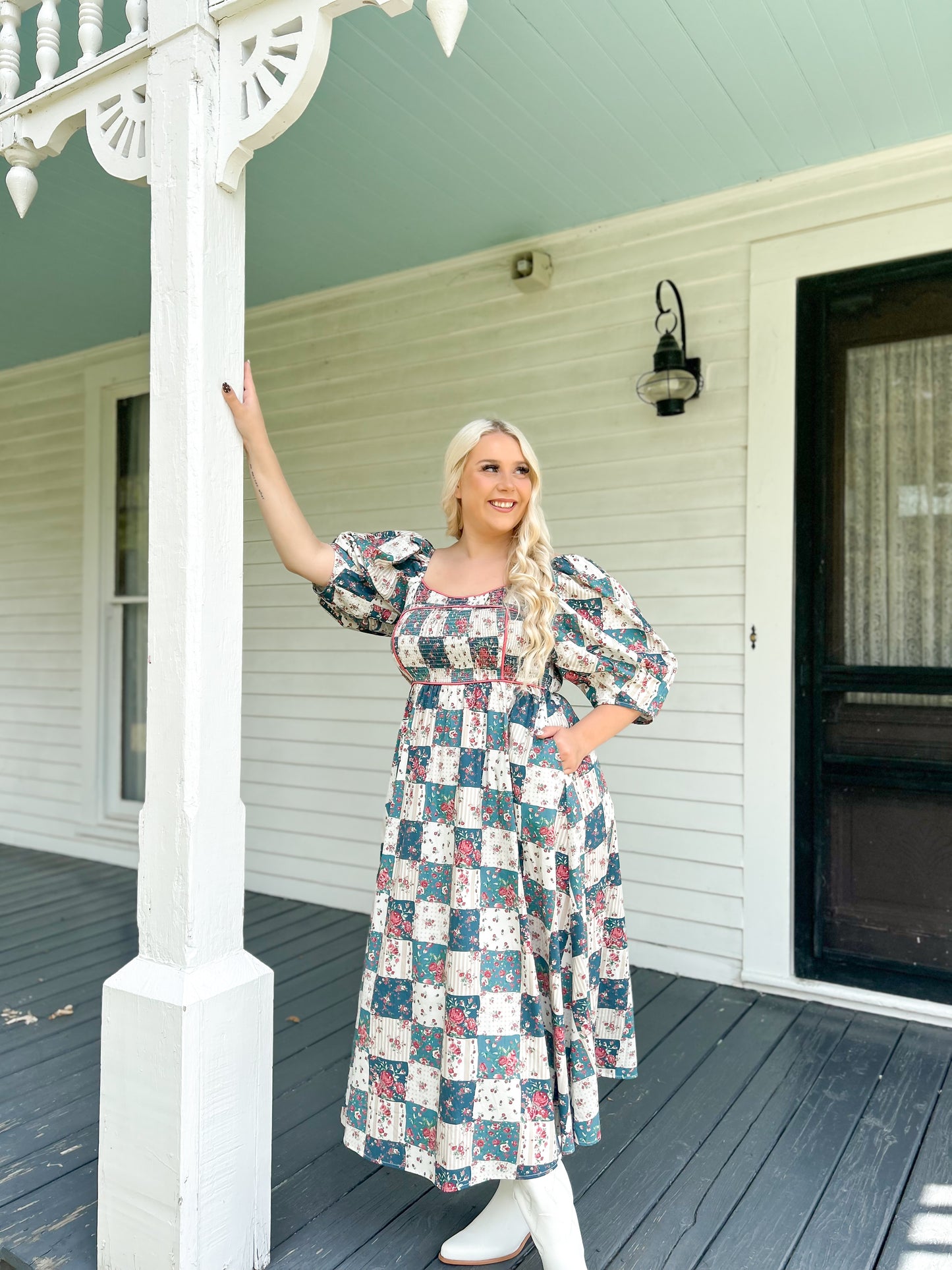 Meadow Patchwork Maxi Dress