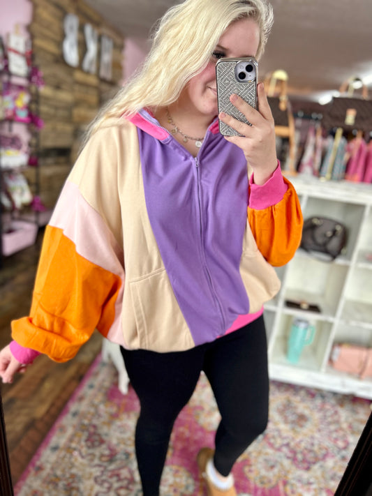 90’s Baby Oversized Colorblock Jacket