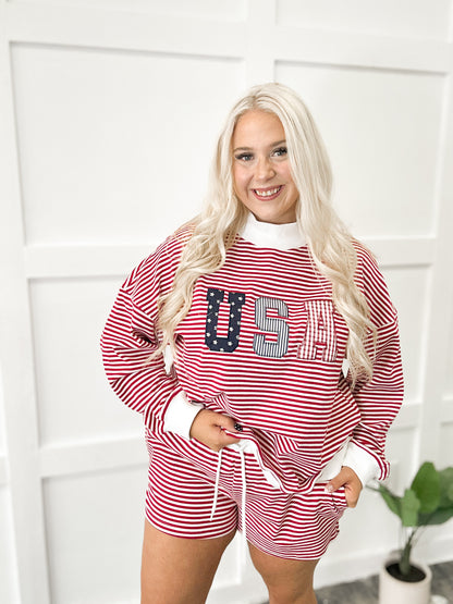Land of the Free Mockneck {Set}