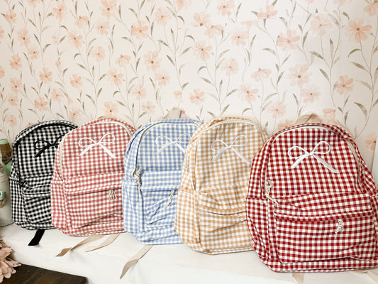 Coquette Gingham Backpacks