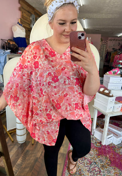 Darci Floral Dolman Blouse