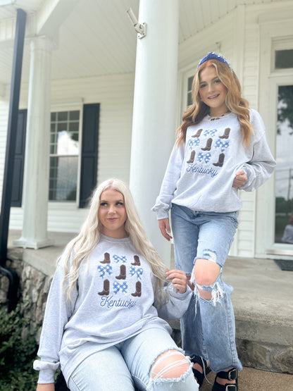 KY Boots Appliqué Crewneck