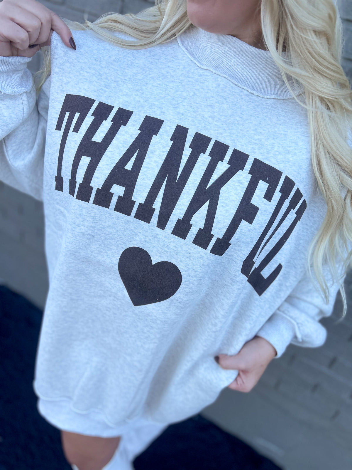 Thankful Oversized Mockneck Dress