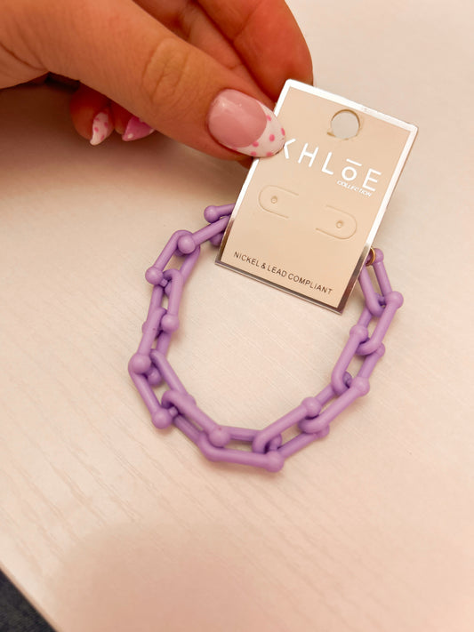 Lavender Link Bracelet