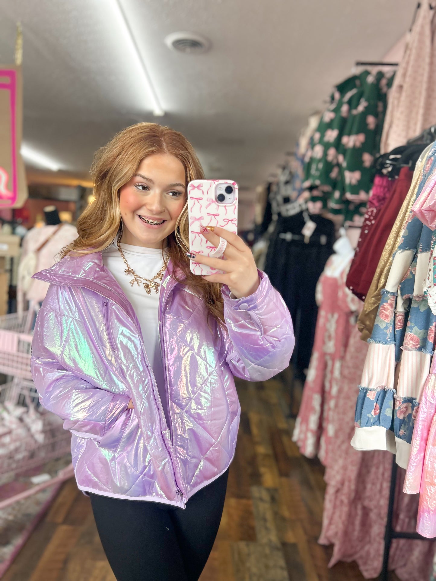 Lavender Iridescent Coat