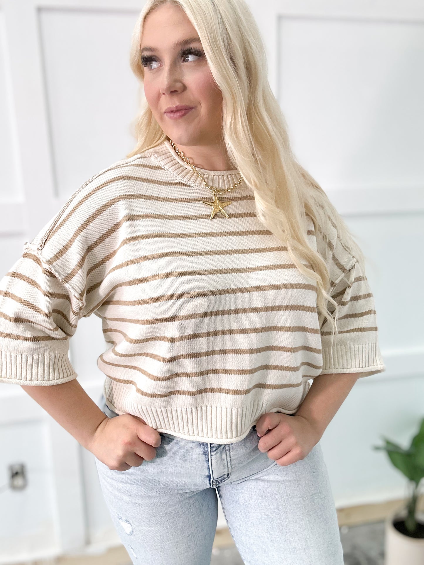 Golden Shores Knit Top