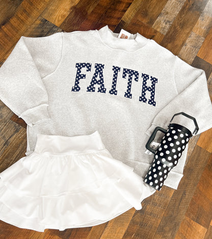 Faith Polka Dot Mockneck
