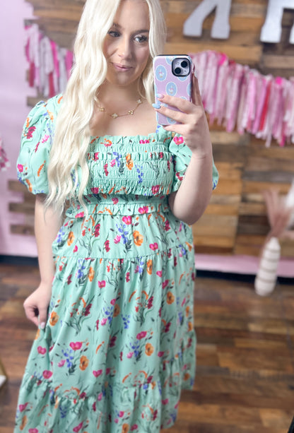 Sunday Stroll Floral Maxi Dress