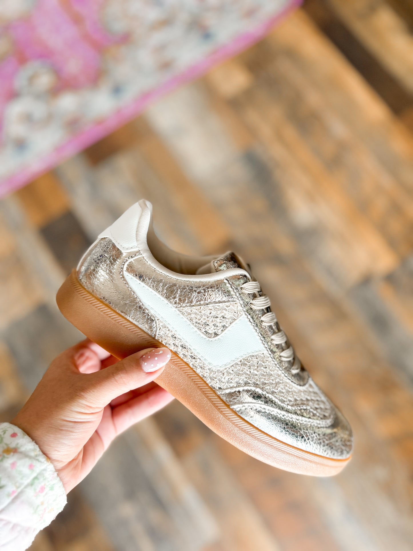 Gold & White Sneaker