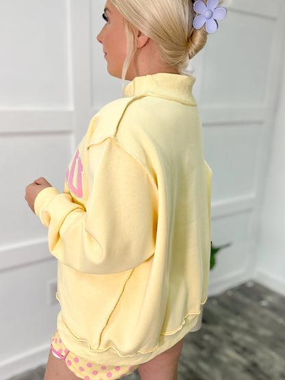 DELULU Oversized Mockneck Sweatshirt