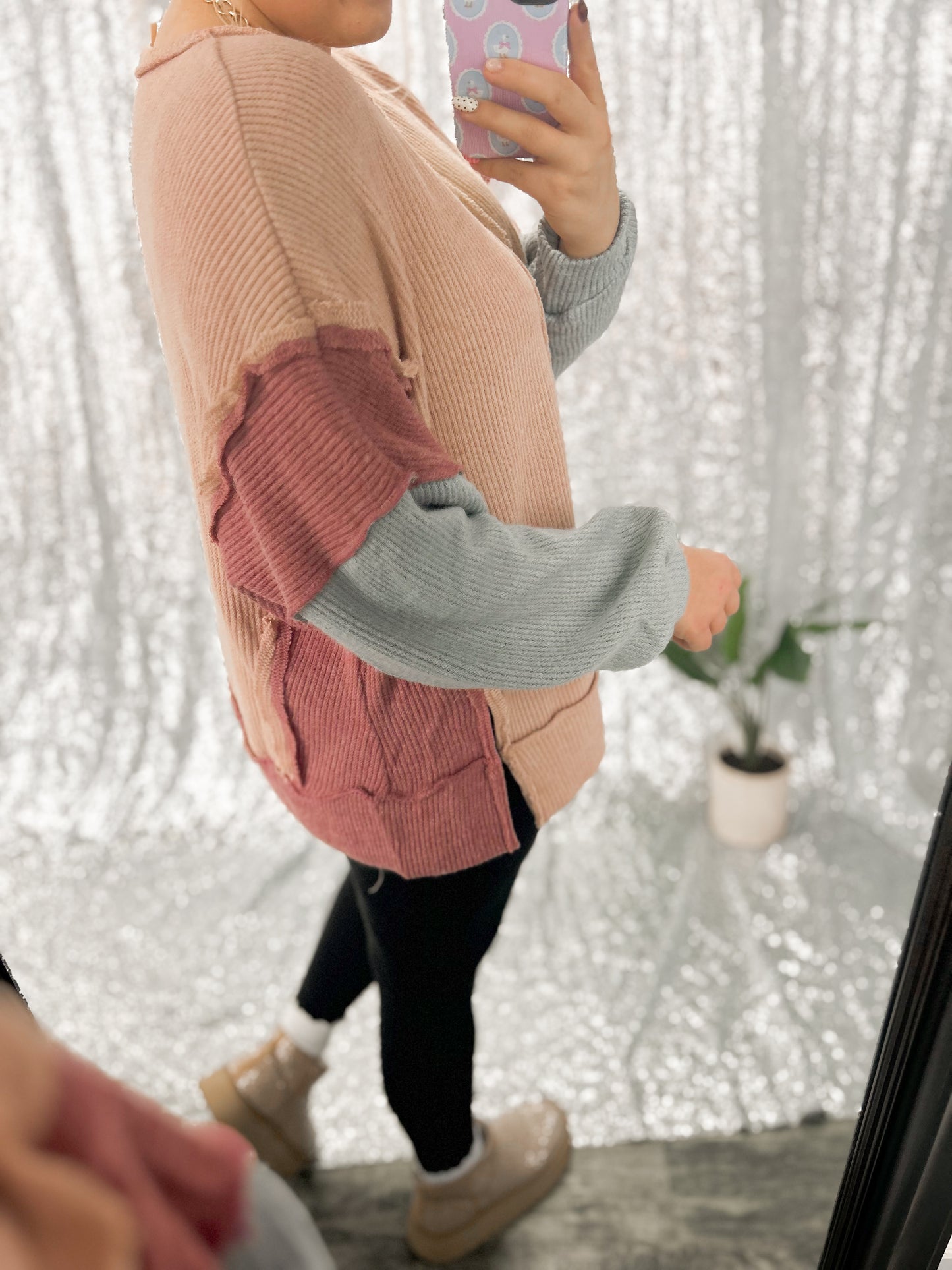 Winter Hues Colorblock Top