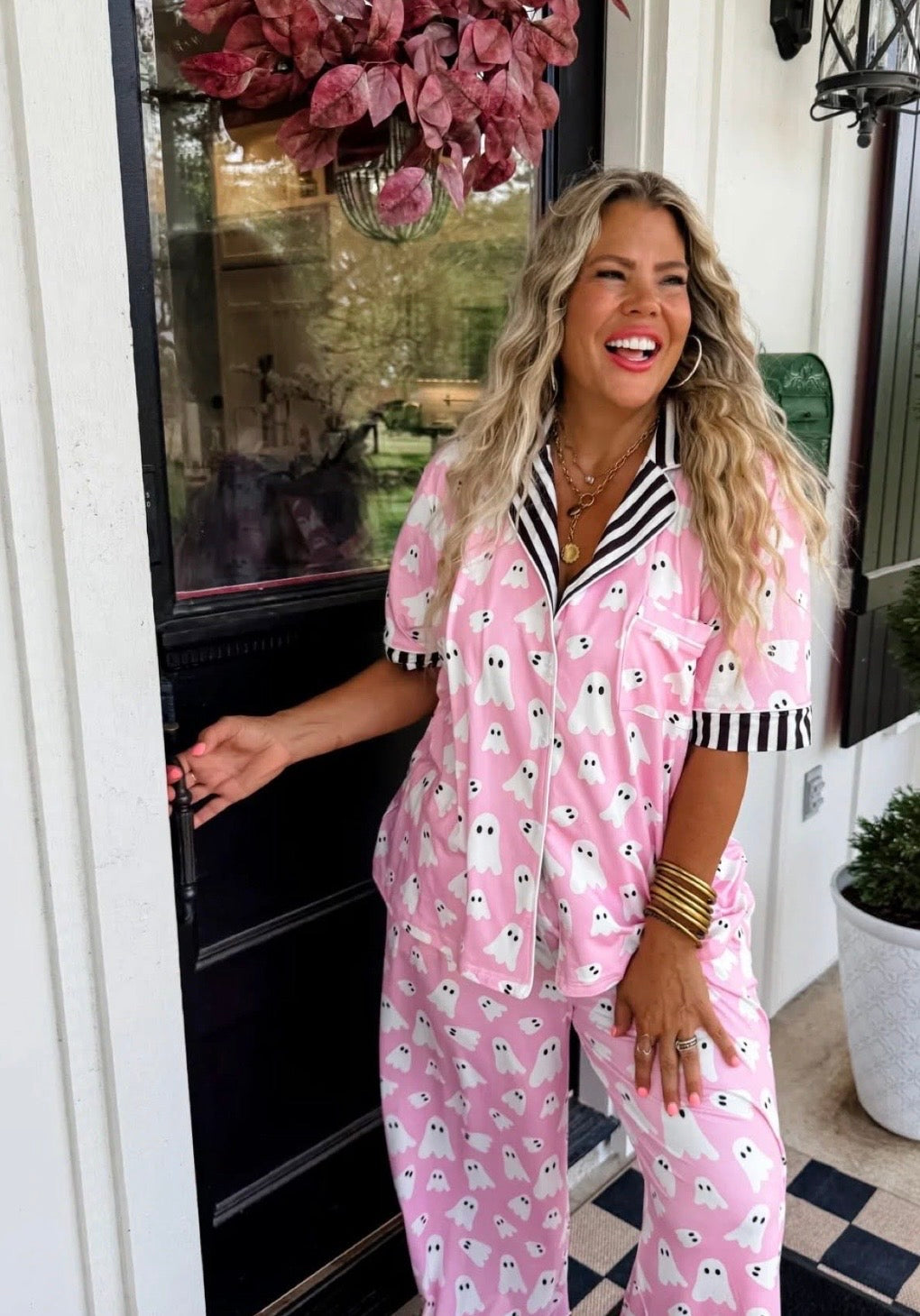 Pink Ghost Luxe PJ {SET}
