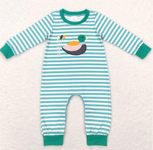 Striped Mallard Romper