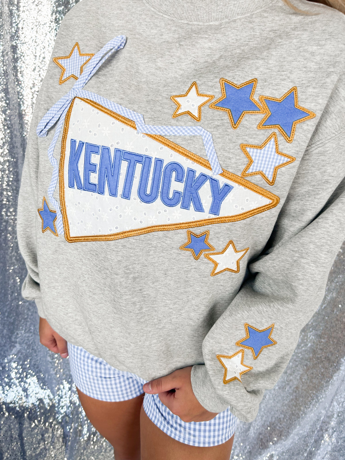 Kentucky Gold Trim Banner Mockneck