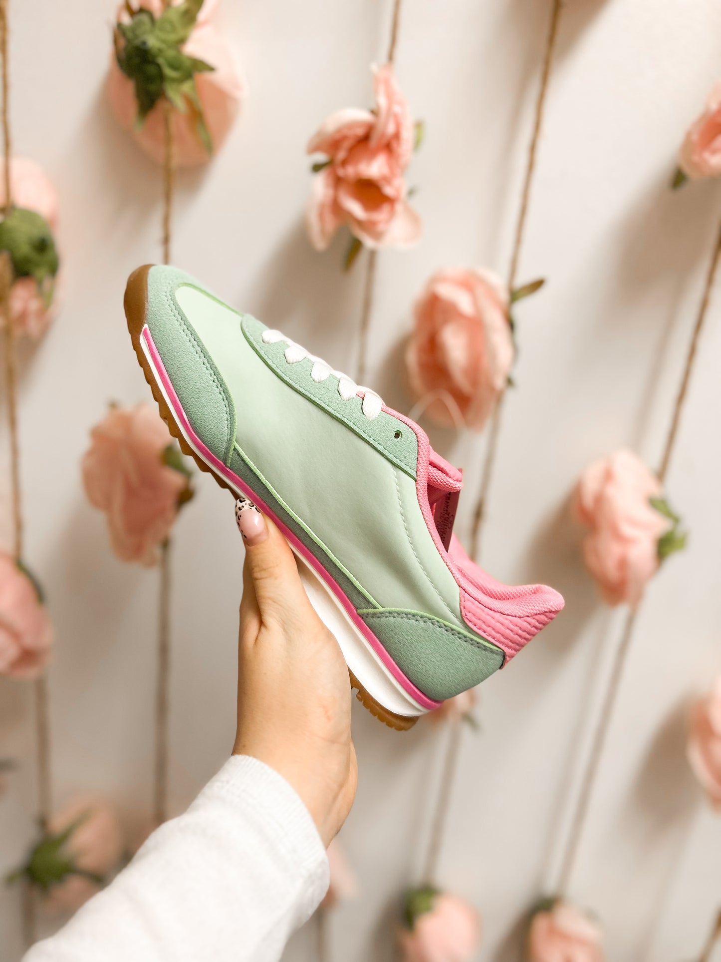 Pink & Green Athletic Sneaker