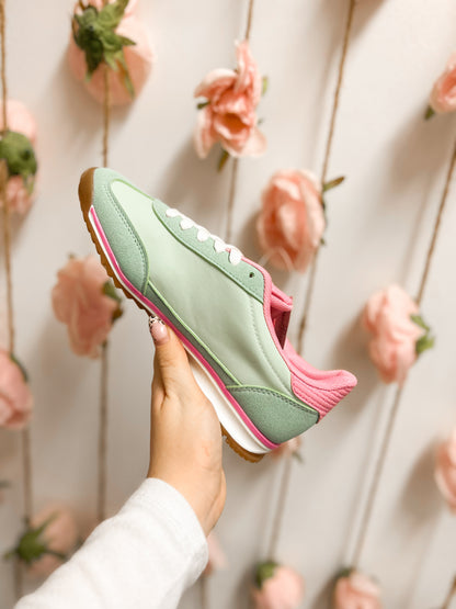 Pink & Green Athletic Sneaker