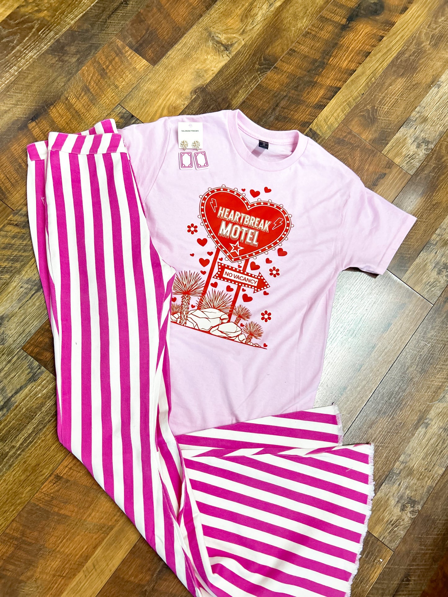 Sugarplum Striped Bell Bottoms