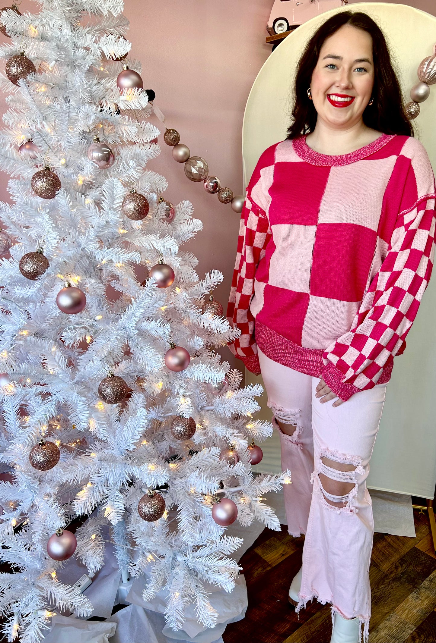 Barbie Checker Sweater
