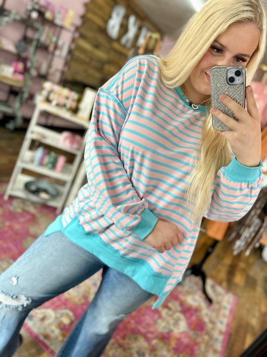 Cotton Candy Oversized Crewneck