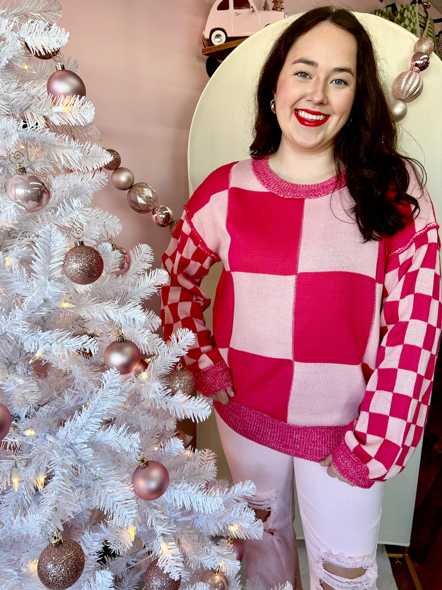 Barbie Checker Sweater
