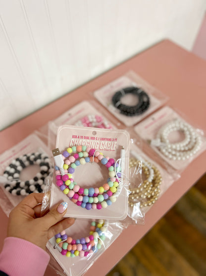 Beaded USB-C Lightning Charger