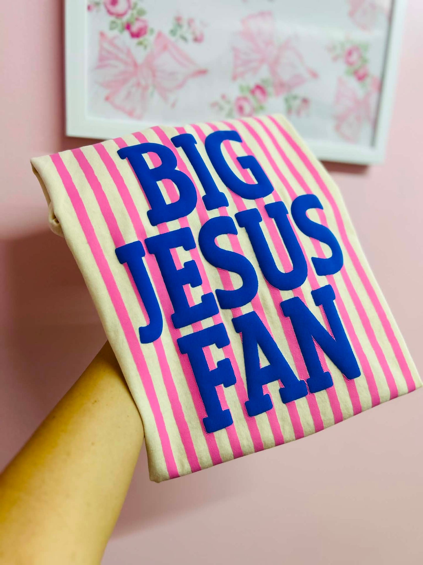 Big Jesus Fan Puff Tee Shirt
