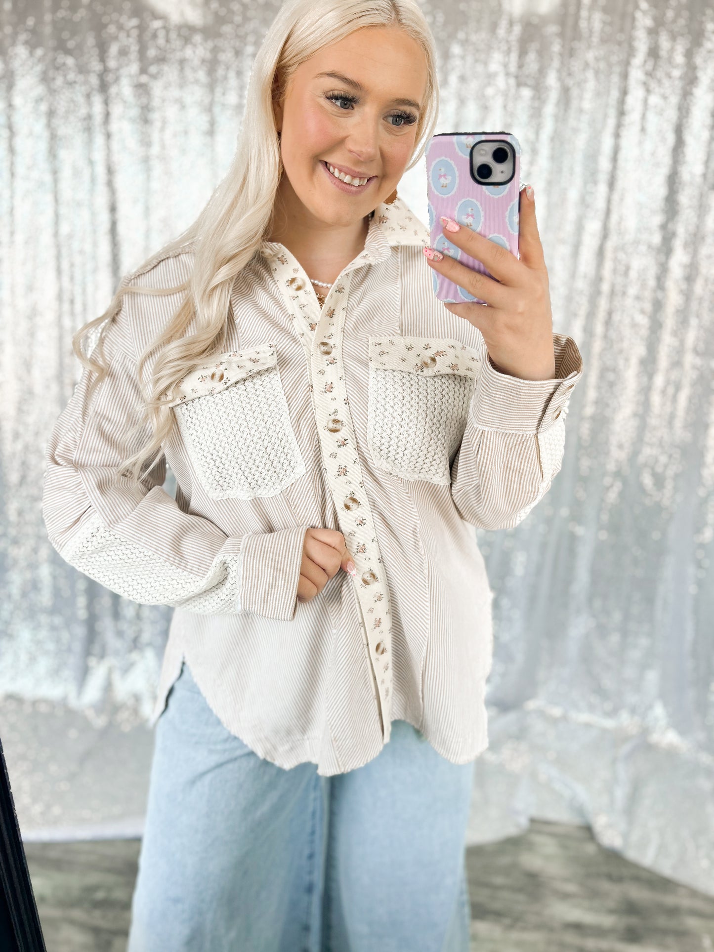 Lace Floral Gardens Shacket