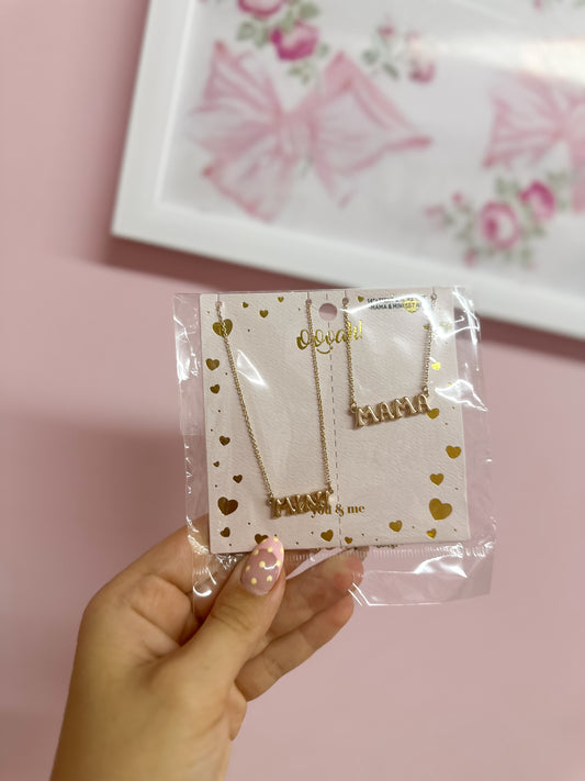 Mama + Mini Necklace Set