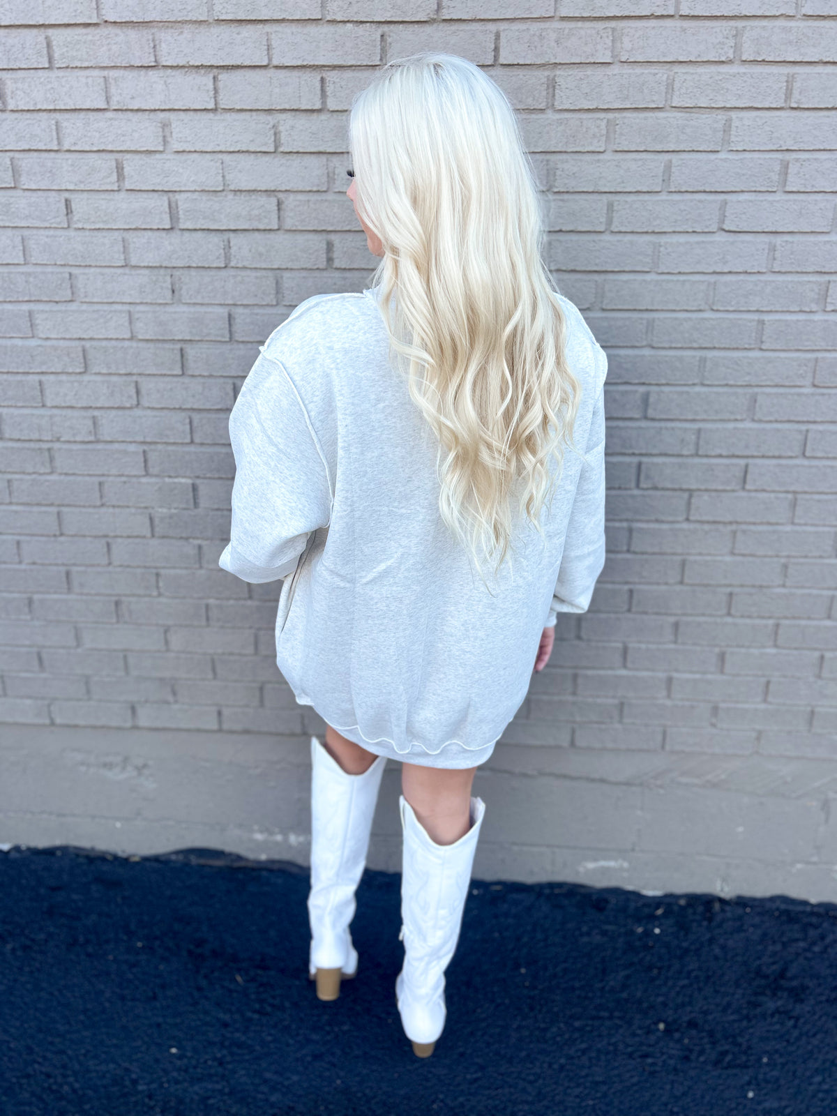 Thankful Oversized Mockneck Dress