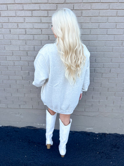 Thankful Oversized Mockneck Dress