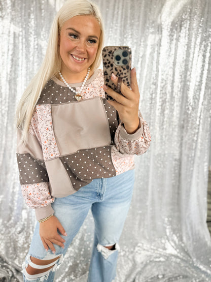 Autumn Lane Patchwork Top