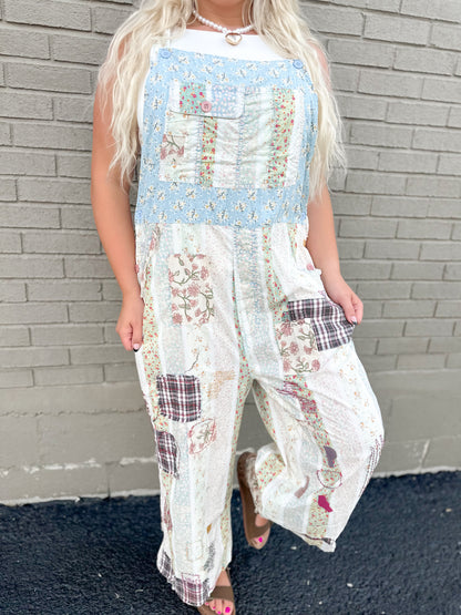 Down South Patchwork Overalls