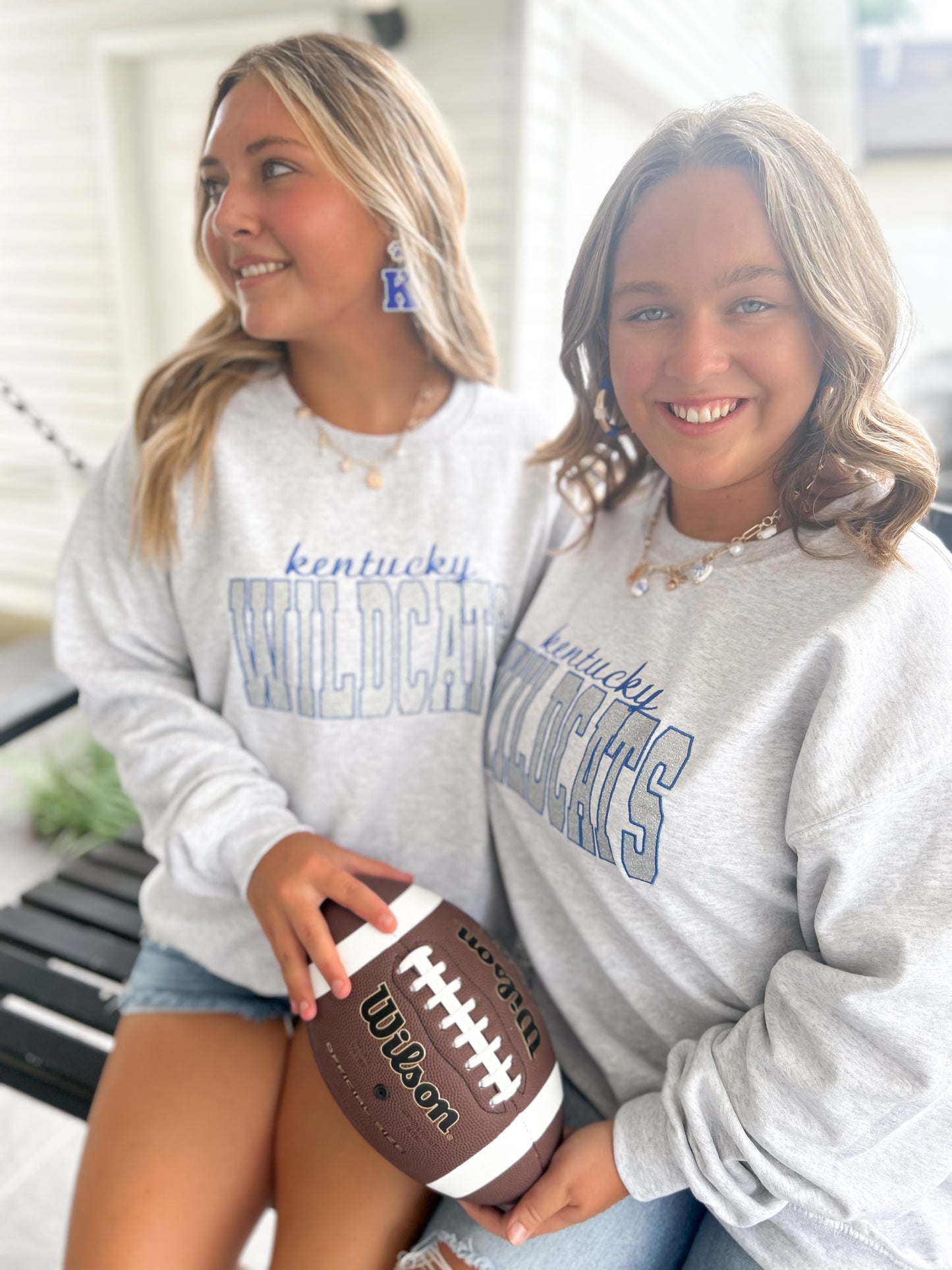 Wildcats Embroidered Glitter Crewneck