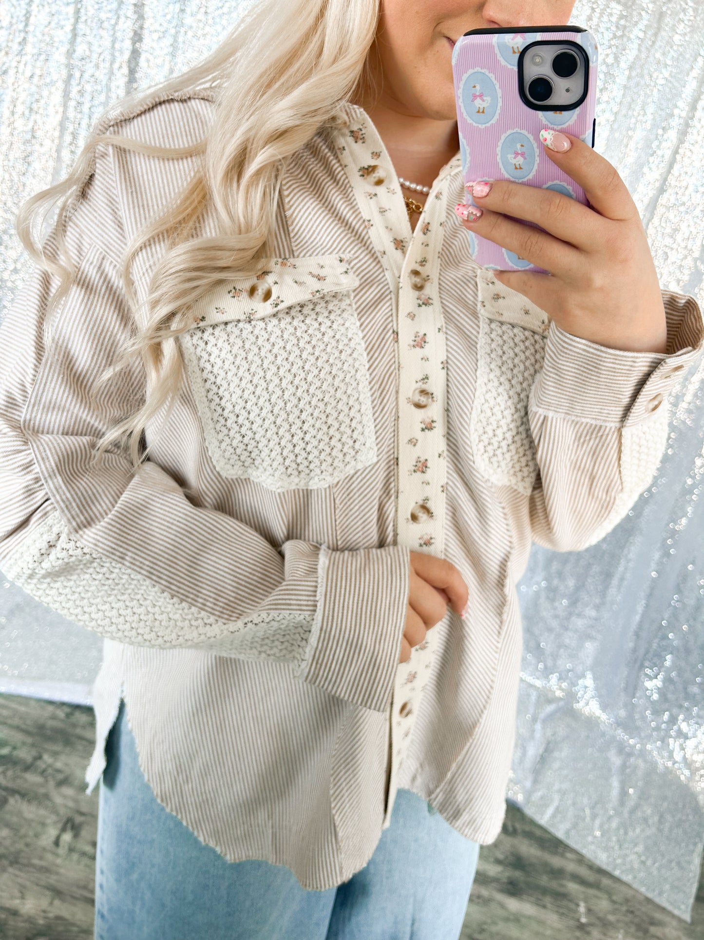 Lace Floral Gardens Shacket