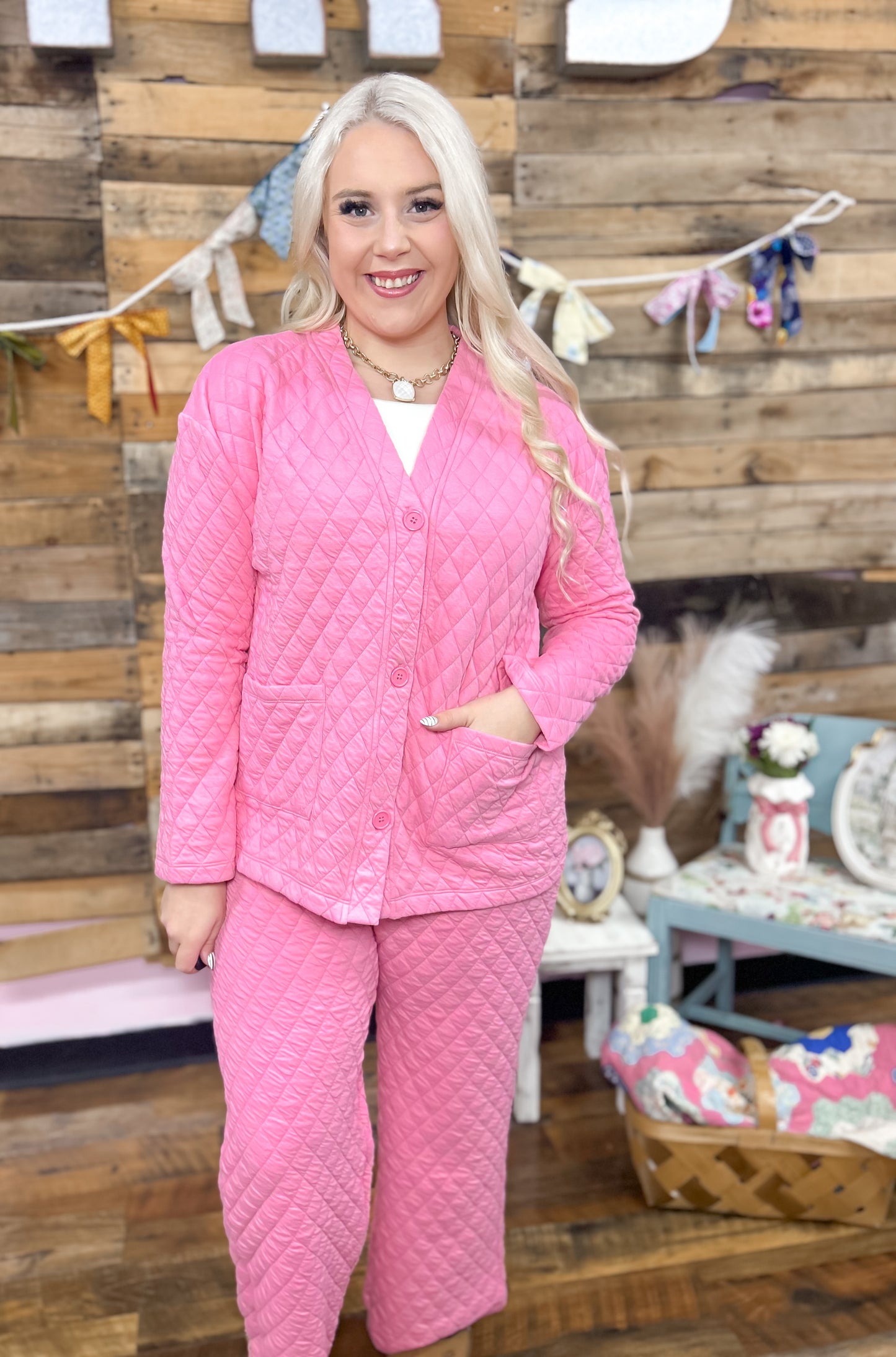 Pink Quilted {SET}