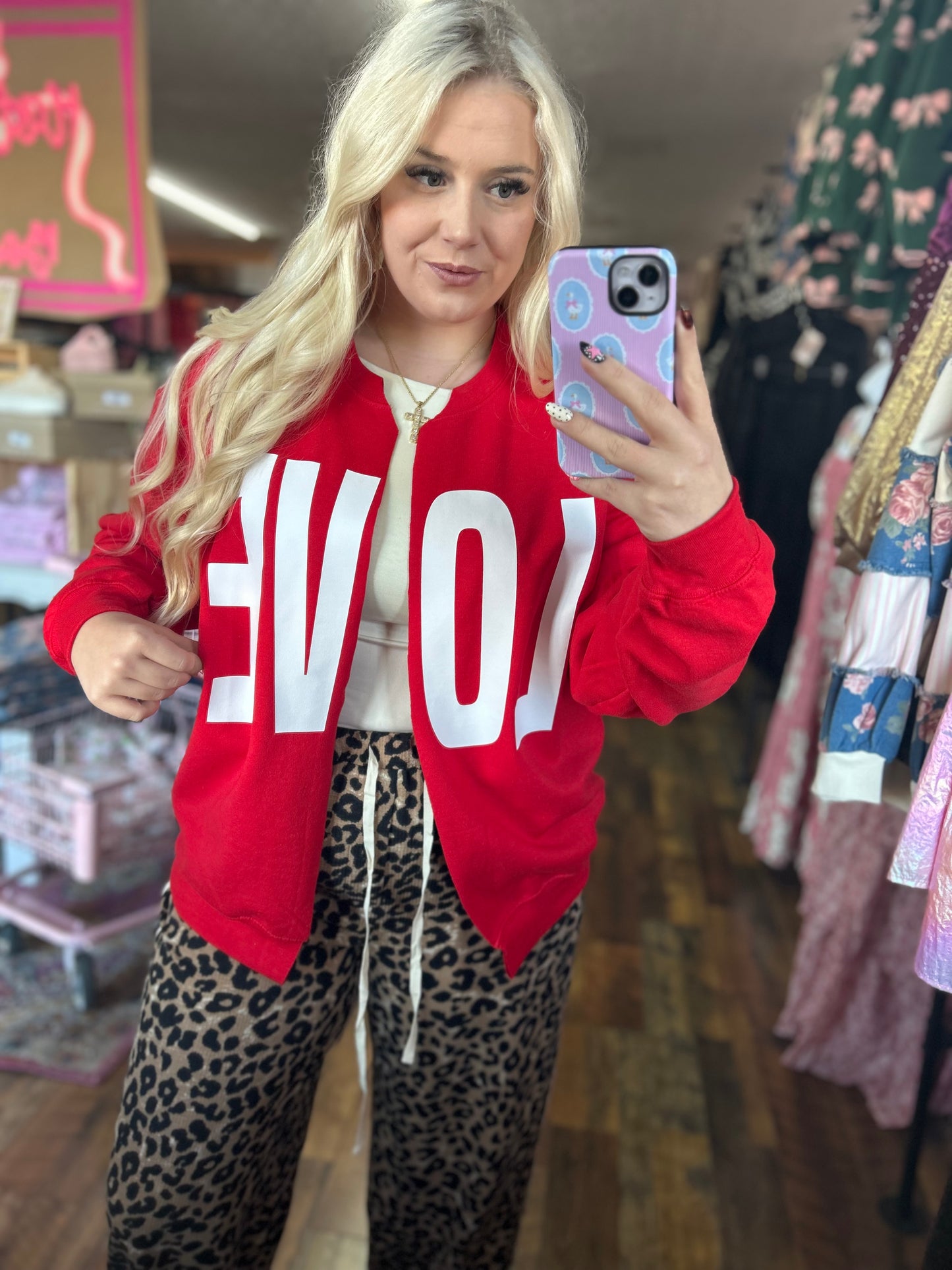 Love Raw Hem Cardigan